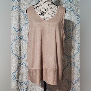 Cuddl Duds Women's Sleeveless Beige Tank Top